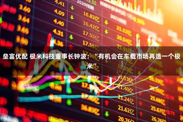垒富优配 极米科技董事长钟波：“有机会在车载市场再造一个极米”